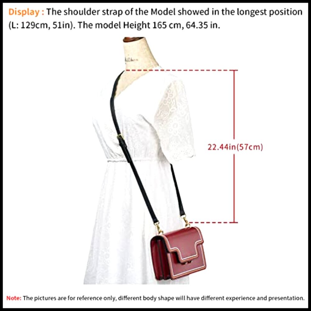 Adjustable Leather Strap Replacement Crossbody Ba… - image 4